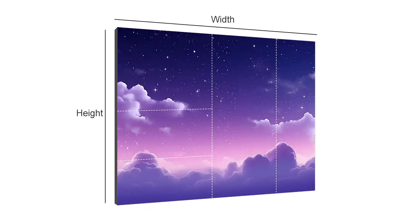 COB LED Screen size