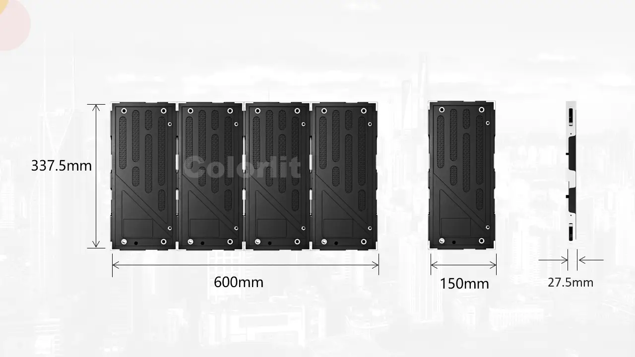 Cabinet Size of indoor fixed installation COB LED screen
