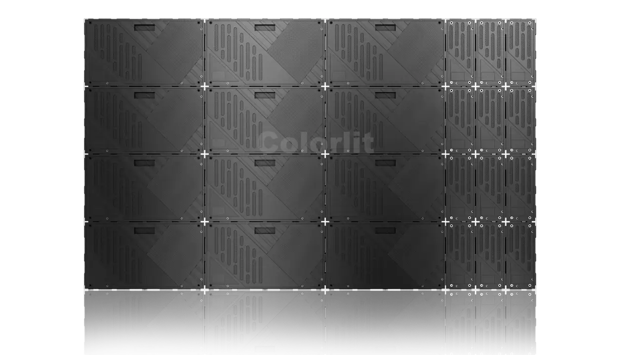 mixed installation of 600mm×337.5mm and 150×337.5mm COB LED Cabinet